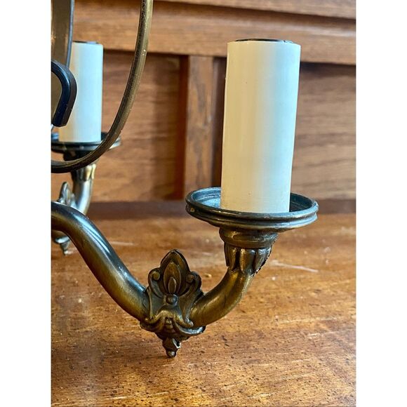 Vintage Miniture Chandelier Pendant Flush Mount Victorian Style - Picture 3 of 7